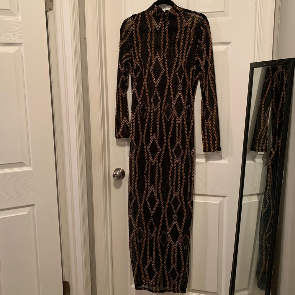 Mesh Gold Chain Maxi